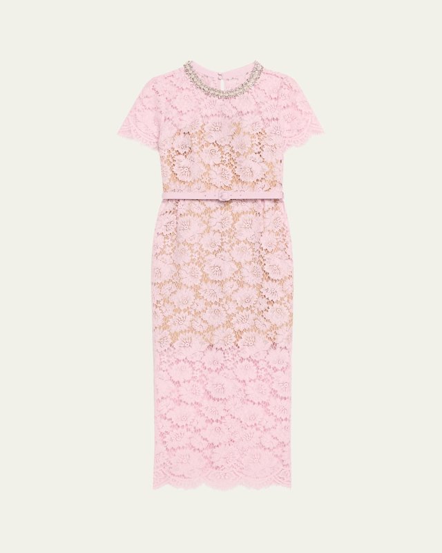 Fine Lace Midi Dress